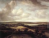 Famous View Paintings - Panorama View of Dunes and a River